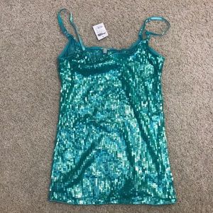 Brand new sequins tank top